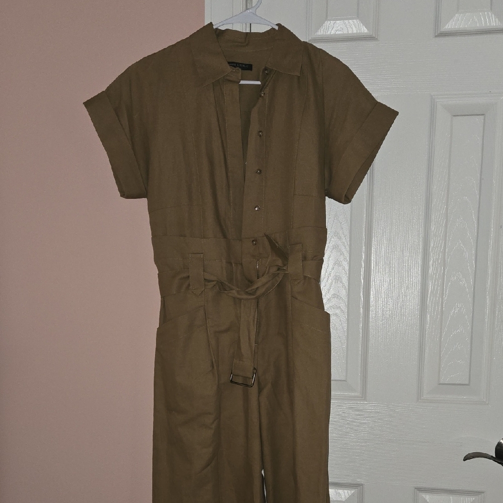 Banana Republic Tan Jumpsuit